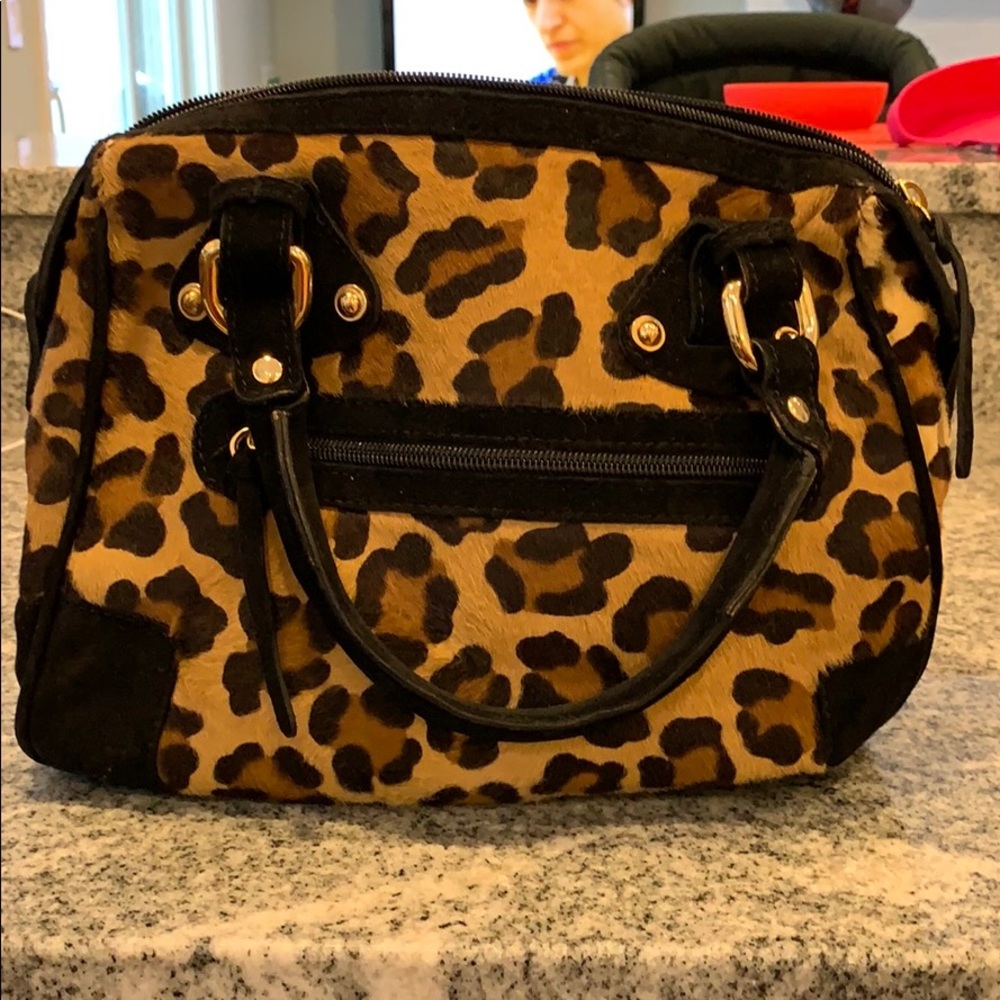 Leopard Stuart Weitzman purse